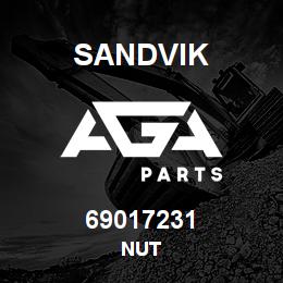 69017231 Sandvik NUT | AGA Parts