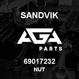 69017232 Sandvik NUT | AGA Parts