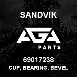 69017238 Sandvik CUP, BEARING, BEVEL R/B 69017077 RB | AGA Parts