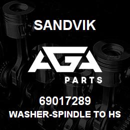 69017289 Sandvik WASHER-SPINDLE TO HSG. | AGA Parts