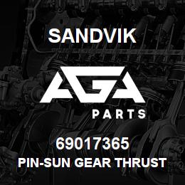 69017365 Sandvik PIN-SUN GEAR THRUST WASHER | AGA Parts