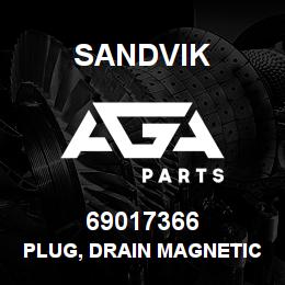 69017366 Sandvik PLUG, DRAIN MAGNETIC | AGA Parts