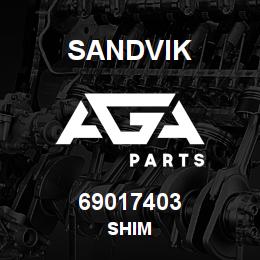69017403 Sandvik SHIM | AGA Parts