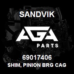 69017406 Sandvik SHIM, PINION BRG CAGE, 0.020 | AGA Parts