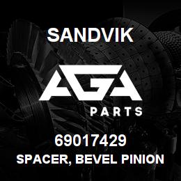 69017429 Sandvik SPACER, BEVEL PINION BRG. .259 | AGA Parts