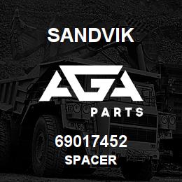 69017452 Sandvik SPACER | AGA Parts