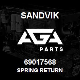 69017568 Sandvik SPRING RETURN | AGA Parts