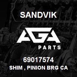 69017574 Sandvik SHIM , PINION BRG CAGE, 0.005 | AGA Parts