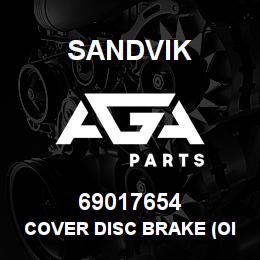 69017654 Sandvik COVER DISC BRAKE (OIL TEMP.HOLE | AGA Parts