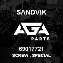 69017721 Sandvik SCREW , SPECIAL | AGA Parts