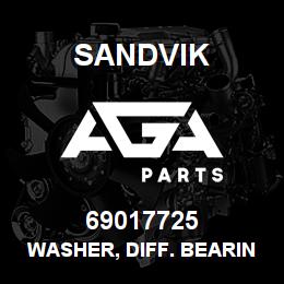 69017725 Sandvik WASHER, DIFF. BEARING CAP | AGA Parts