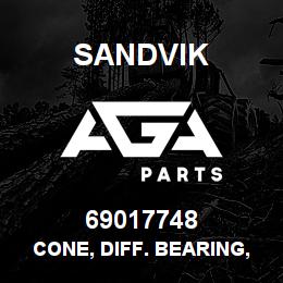 69017748 Sandvik CONE, DIFF. BEARING, L.H. | AGA Parts