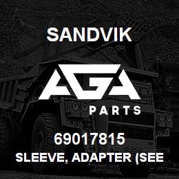 69017815 Sandvik SLEEVE, ADAPTER (SEE NOTES) | AGA Parts