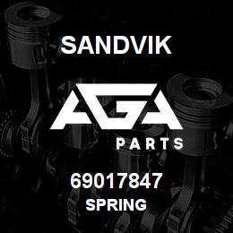 69017847 Sandvik SPRING | AGA Parts