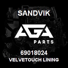 69018024 Sandvik VELVETOUCH LINING | AGA Parts