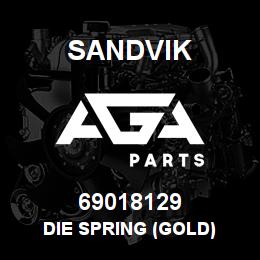 69018129 Sandvik DIE SPRING (GOLD) | AGA Parts