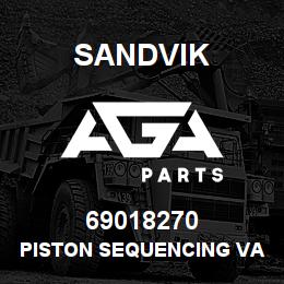 69018270 Sandvik PISTON SEQUENCING VALVE - NLA T-TEXT | AGA Parts