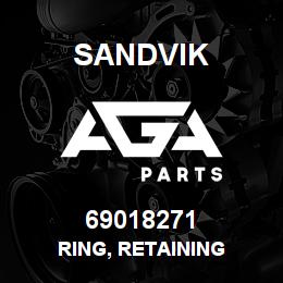 69018271 Sandvik RING, RETAINING | AGA Parts