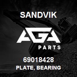 69018428 Sandvik PLATE, BEARING | AGA Parts
