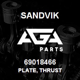 69018466 Sandvik PLATE, THRUST | AGA Parts