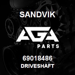 69018486 Sandvik DRIVESHAFT | AGA Parts