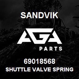 69018568 Sandvik SHUTTLE VALVE SPRING | AGA Parts