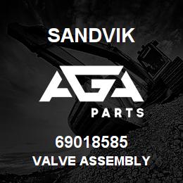 69018585 Sandvik VALVE ASSEMBLY | AGA Parts