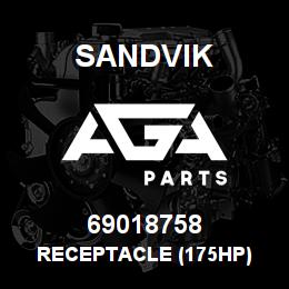 69018758 Sandvik RECEPTACLE (175HP) | AGA Parts