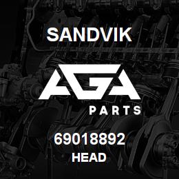 69018892 Sandvik HEAD | AGA Parts