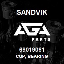 69019061 Sandvik CUP, BEARING | AGA Parts