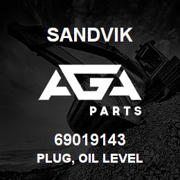 69019143 Sandvik PLUG, OIL LEVEL | AGA Parts