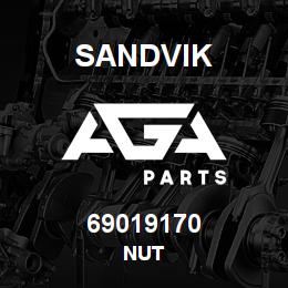 69019170 Sandvik NUT | AGA Parts