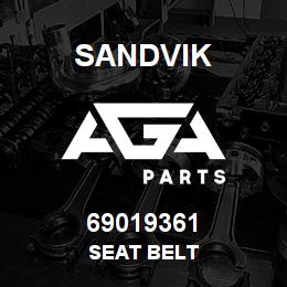 69019361 Sandvik SEAT BELT | AGA Parts