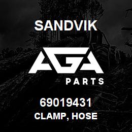 69019431 Sandvik CLAMP, HOSE | AGA Parts