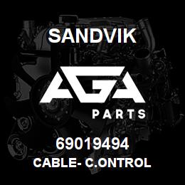 69019494 Sandvik CABLE- C.ONTROL | AGA Parts