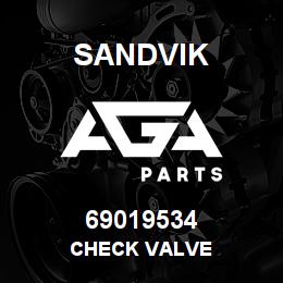 69019534 Sandvik CHECK VALVE | AGA Parts