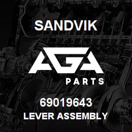 69019643 Sandvik LEVER ASSEMBLY | AGA Parts