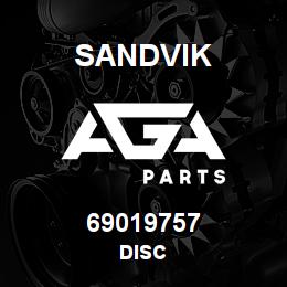 69019757 Sandvik DISC | AGA Parts