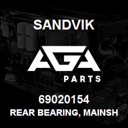 69020154 Sandvik REAR BEARING, MAINSHAFT | AGA Parts