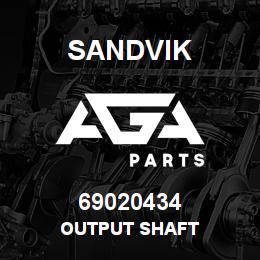 69020434 Sandvik OUTPUT SHAFT | AGA Parts