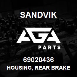 69020436 Sandvik HOUSING, REAR BRAKE NLA W/O R/B | AGA Parts
