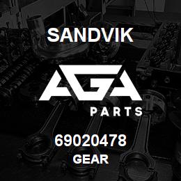 69020478 Sandvik GEAR | AGA Parts