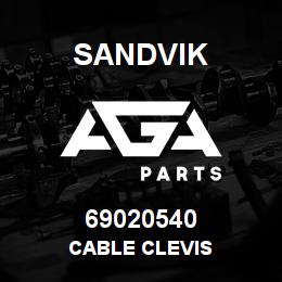 69020540 Sandvik CABLE CLEVIS | AGA Parts