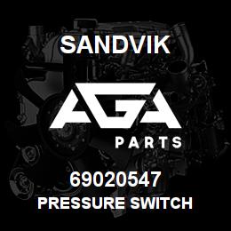 69020547 Sandvik PRESSURE SWITCH | AGA Parts