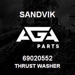 69020552 Sandvik THRUST WASHER | AGA Parts