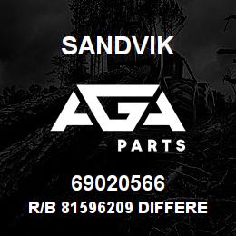 69020566 Sandvik R/B 81596209 DIFFERENTIAL RB | AGA Parts