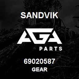69020587 Sandvik GEAR | AGA Parts