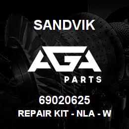 69020625 Sandvik REPAIR KIT - NLA - W/O R/B 12/10/07 | AGA Parts