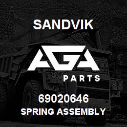 69020646 Sandvik SPRING ASSEMBLY | AGA Parts