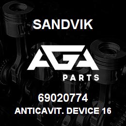 69020774 Sandvik ANTICAVIT. DEVICE 1650 PSI | AGA Parts